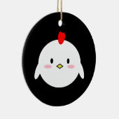 かわいいチキン セラミックオーナメント (右)