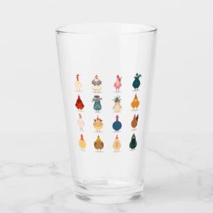 かわいいチキン タンブラーグラス