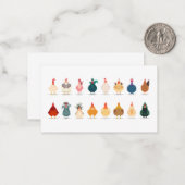 かわいいチキン ノートカード (正面/裏面インサイチュ)