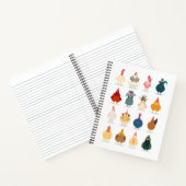 かわいいチキン ノートブック (内部)