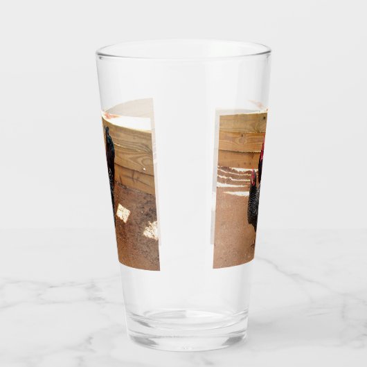 かわいいチキン – ファームライフシリーズ – ガラスタンブラー (右)