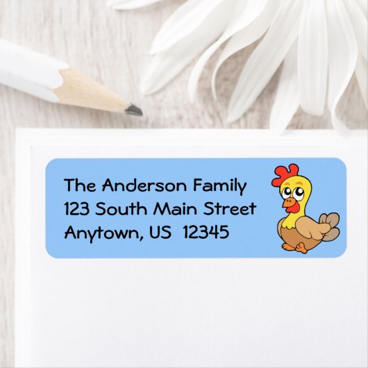 かわいいチキン ラベル (インサイチュ)