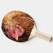 かわいいチキン 卓球ラケット (横)