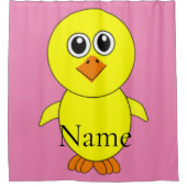 かわいいチックサンダー_コーブ シャワーカーテン (正面)