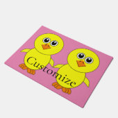 かわいいチックサンダー_コーブ ドアマット (アングル)