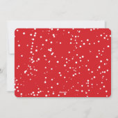 かわいいチックスお洒落と雪片フォト誕生 シーズンカード (裏面)