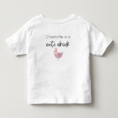 かわいいチビちゃんの誕生日 トドラーTシャツ (裏面)