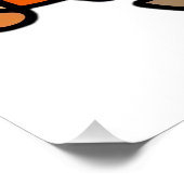 かわいいチビのスローとピザ � かわいい漫画 ポスター (コーナー)