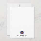 かわいいチビの女の子のフラットホリデーカード シーズンカード (裏面)