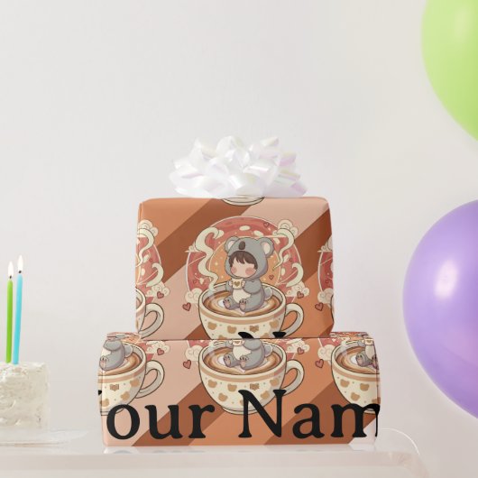 かわいいチビコアラの冒険 ギフト包装紙 ラッピングペーパー (パーティーギフト)