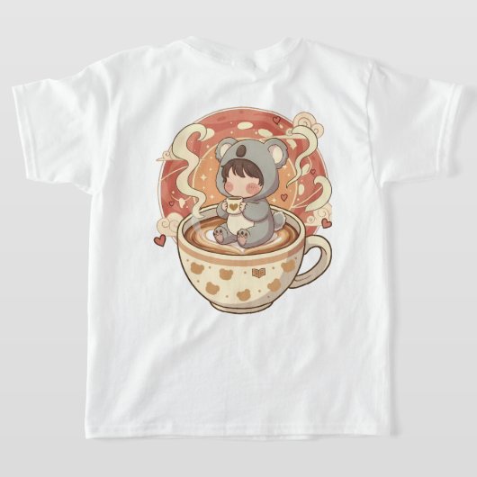 かわいいチビコアラTシャツ 子供用 Tシャツ (レイダウン裏面)