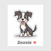 かわいいチビ風のマンチェスターテリアの子犬 シール (シート)