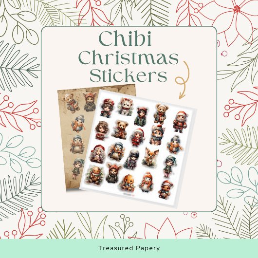 かわいいチビ カスタムカットビニールステッカーシート シール