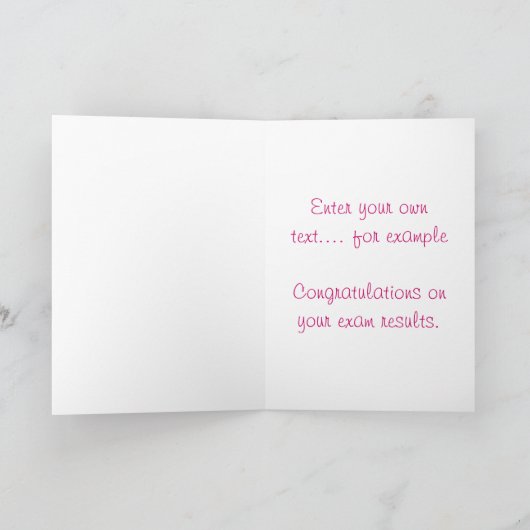 かわいいチビ（小さくかわいく書いた感じ）のよくされたお祝いカードかわいい カード (内部)