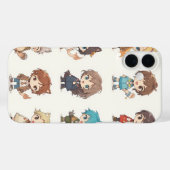 かわいいチビ（小さくかわいく書いた感じ）アニメ動物キッズ | かわいいファンタジー Case-Mate iPhoneケース (裏面 (横))