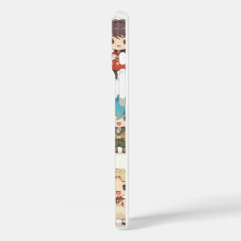 かわいいチビ（小さくかわいく書いた感じ）アニメ動物キッズ | かわいいファンタジー iPhone 16 PLUSケース