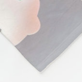 かわいいチビ（小さくかわいく書いた感じ）ゴールデンレトリバーパピー フリースブランケット (角)