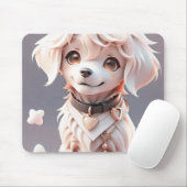 かわいいチビ(小さくかわいく書いた感じ)ゴールデンレトリバーパピー マウスパッド (マウス)