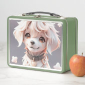 かわいいチビ（小さくかわいく書いた感じ）ゴールデンレトリバーパピー メタルランチボックス (インサイチュ)