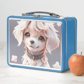 かわいいチビ（小さくかわいく書いた感じ）ゴールデンレトリバーパピー メタルランチボックス (インサイチュ)