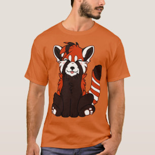 かわいいチビ（小さくかわいく書いた感じ）レッドパンダ Tシャツ