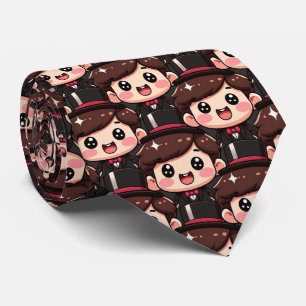 かわいいチビ(小さくかわいく書いた感じ)紳士 ネクタイ