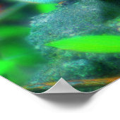 かわいいチプムンク自然ファンタジーアート ポスター (角)