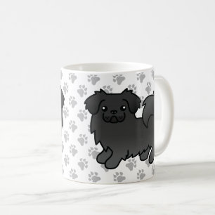 かわいいチベットスパニエルのキャラクター コーヒーマグカップ