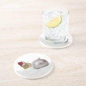 かわいいチムンクシルバーと雪のクリスマスホリデー コースター (側面)