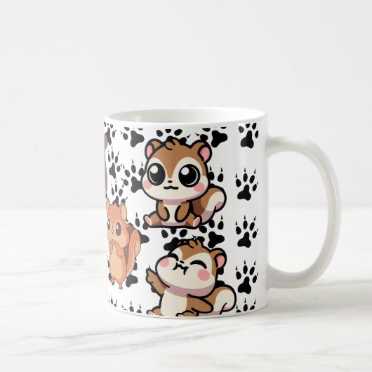 かわいいチムンクマグ – かわいい&コージーデザイン コーヒーマグカップ (右)