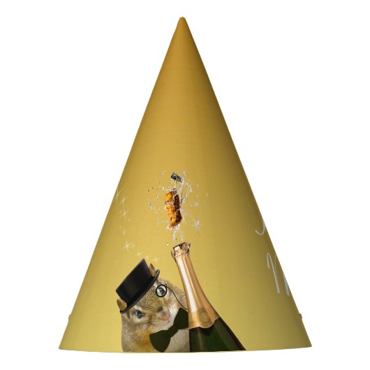 かわいいチムンク大晦日パーティー パーティーハット (正面)