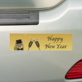 かわいいチムンク新年 バンパーステッカー (車上)