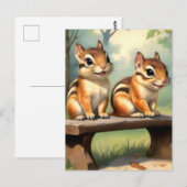 かわいいチムンクin公園 ポストカード (正面/裏面)