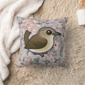 かわいいチメドリ クッション (ブランケット)