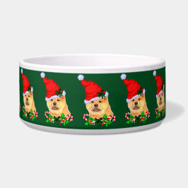 かわいいチャウチャウのクリスマス ボウル