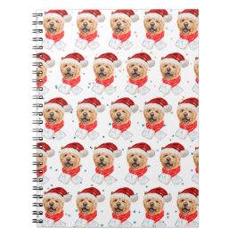 かわいいチャウチャウ犬のクリスマスパターン ノートブック