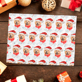 かわいいチャウチャウ犬のクリスマスパターン フリースブランケット