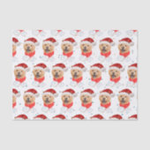 かわいいチャウチャウ犬のクリスマスパターン 薄葉紙 (正面)
