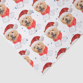 かわいいチャウチャウ犬のクリスマスパターン 薄葉紙 (詳細)