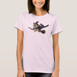 かわいいチャウチャウ魔女Tシャツ Tシャツ