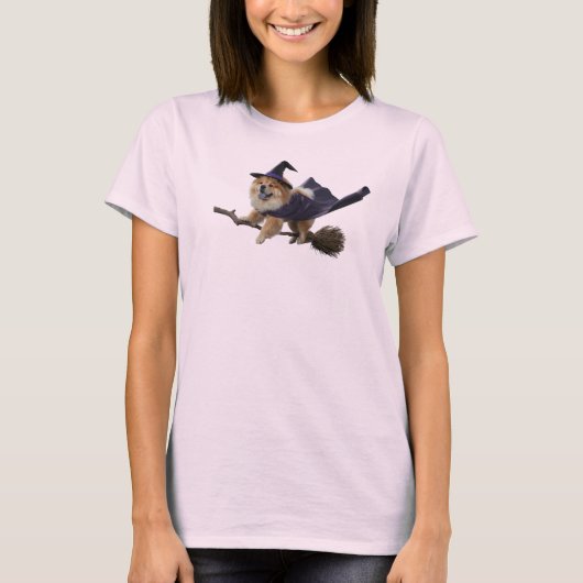 かわいいチャウチャウ魔女Tシャツ Tシャツ (正面)
