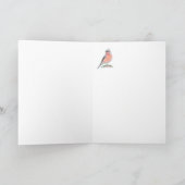 かわいいチャフインチウォーターカラー誕生日素敵な妻 カード (内部)