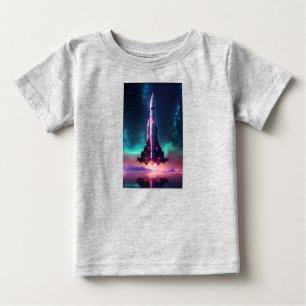 かわいいチャーム:かわいいホワイトガールステッカーデザイン。 ベビーTシャツ