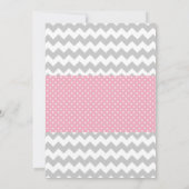 かわいいチュチュ-ベビーシャワーの招待状 招待状 (裏面)