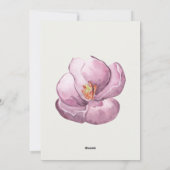 かわいいチューリップの水彩画 ベストフレンド 面白い シーズンカード (裏面)