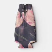 かわいいチューリップの花 - 名前入り ボトルクーラー (裏面)