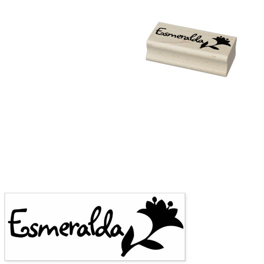 かわいいチューリップフラワーシンボル名パーソナライズされた文字 ラバースタンプ (押印)