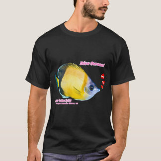 かわいいチョウチョウウオの切り抜きプリント Tシャツ