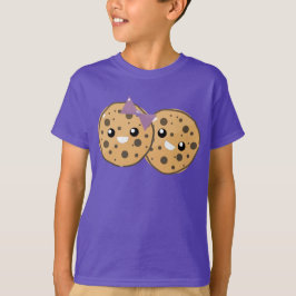 かわいいチョコチップクッキーカップル Tシャツ