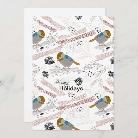 かわいいチョコリードのデザインパターン シーズンカード (正面/裏面)